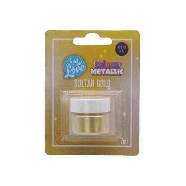 Corante Em Pó Metálico Ouro Puro 7g - JustAddLove